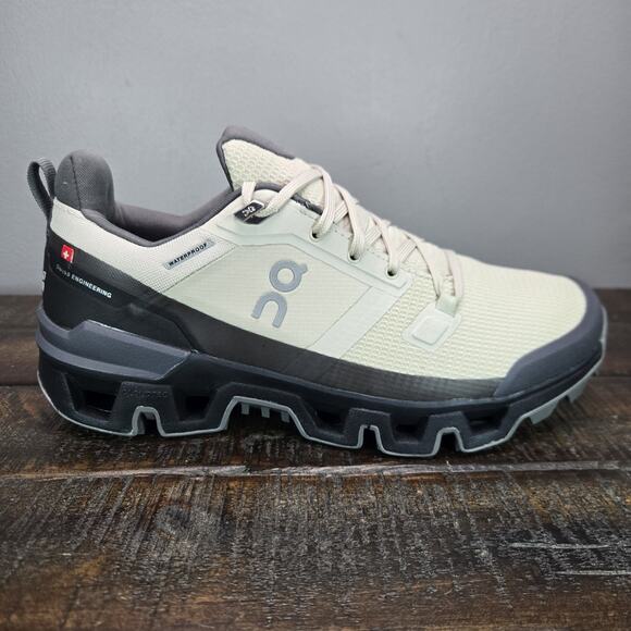 NEW ON Cloudwander Waterproof Womens Size 7.5 Running Shoes Sand Black - Picture 5 of 12